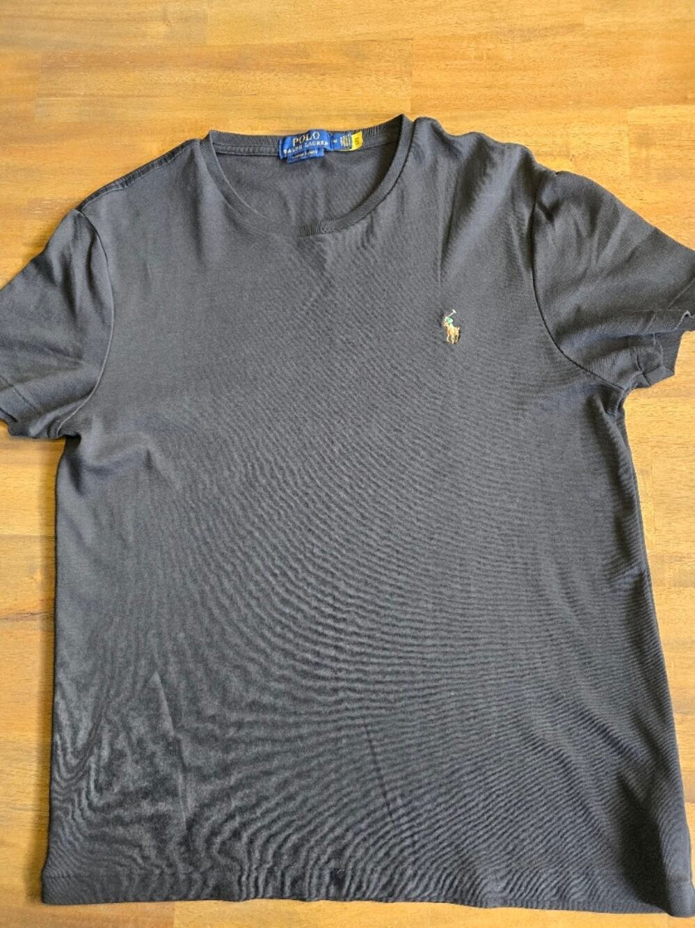 Polo Ralph Lauren Men's Size M Short Sleeve Crewneck T-Shirt Black with Pony